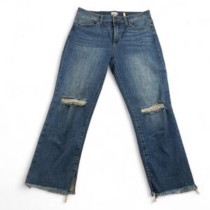 Sneak Peek Blue Denim Jeans Women’s Size 9 29 Mid Rise Straight Leg Distressed